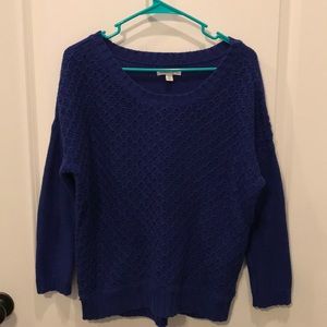 Blue Cable Knit Sweater